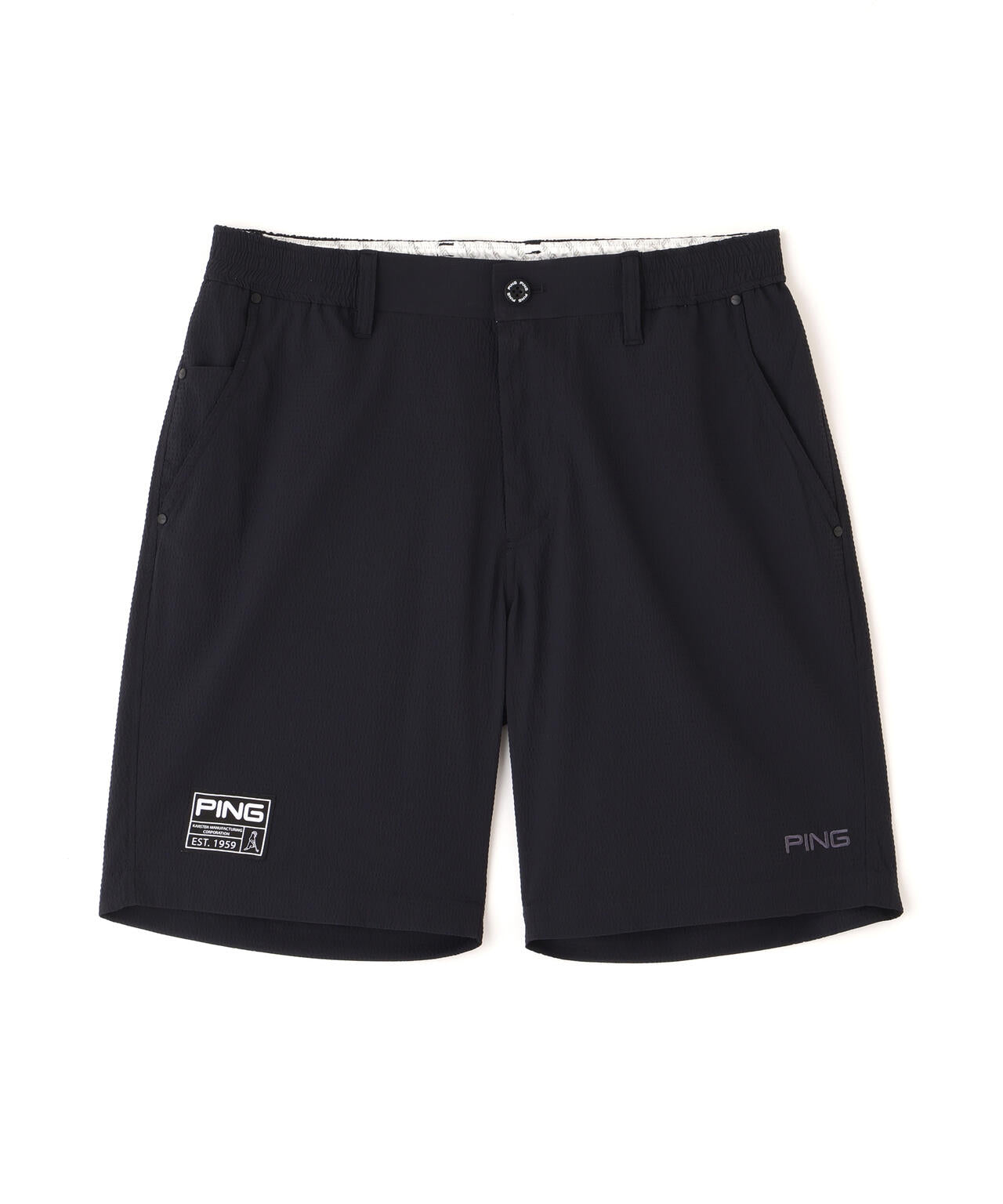 【PING APPAREL】ストレッチサッカー5ポケットショートパンツ ＜GOLD＞ (MENS)