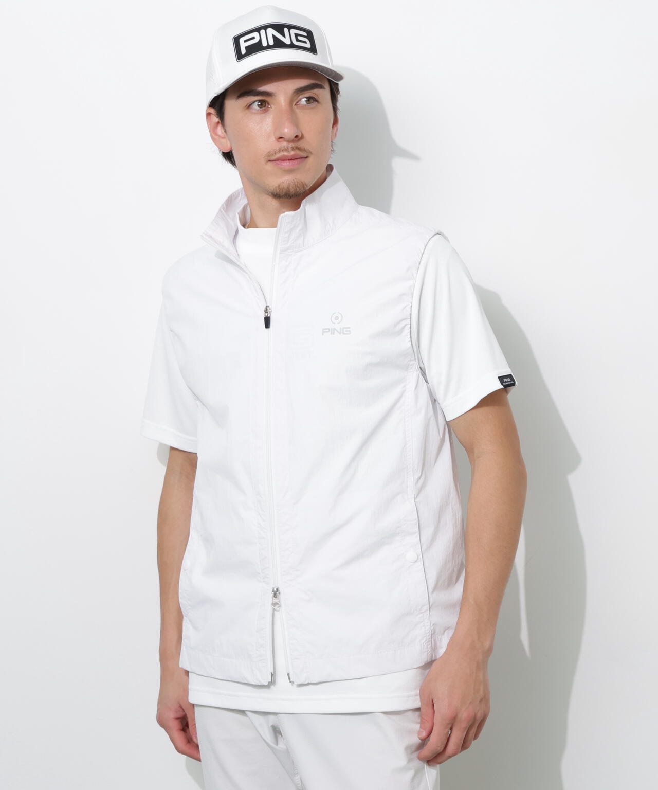 【PING APPAREL】ストレッチリップストップ/メッシュニット 高機能レイヤードツインセット ＜PERFORMANCE＞ (MENS)