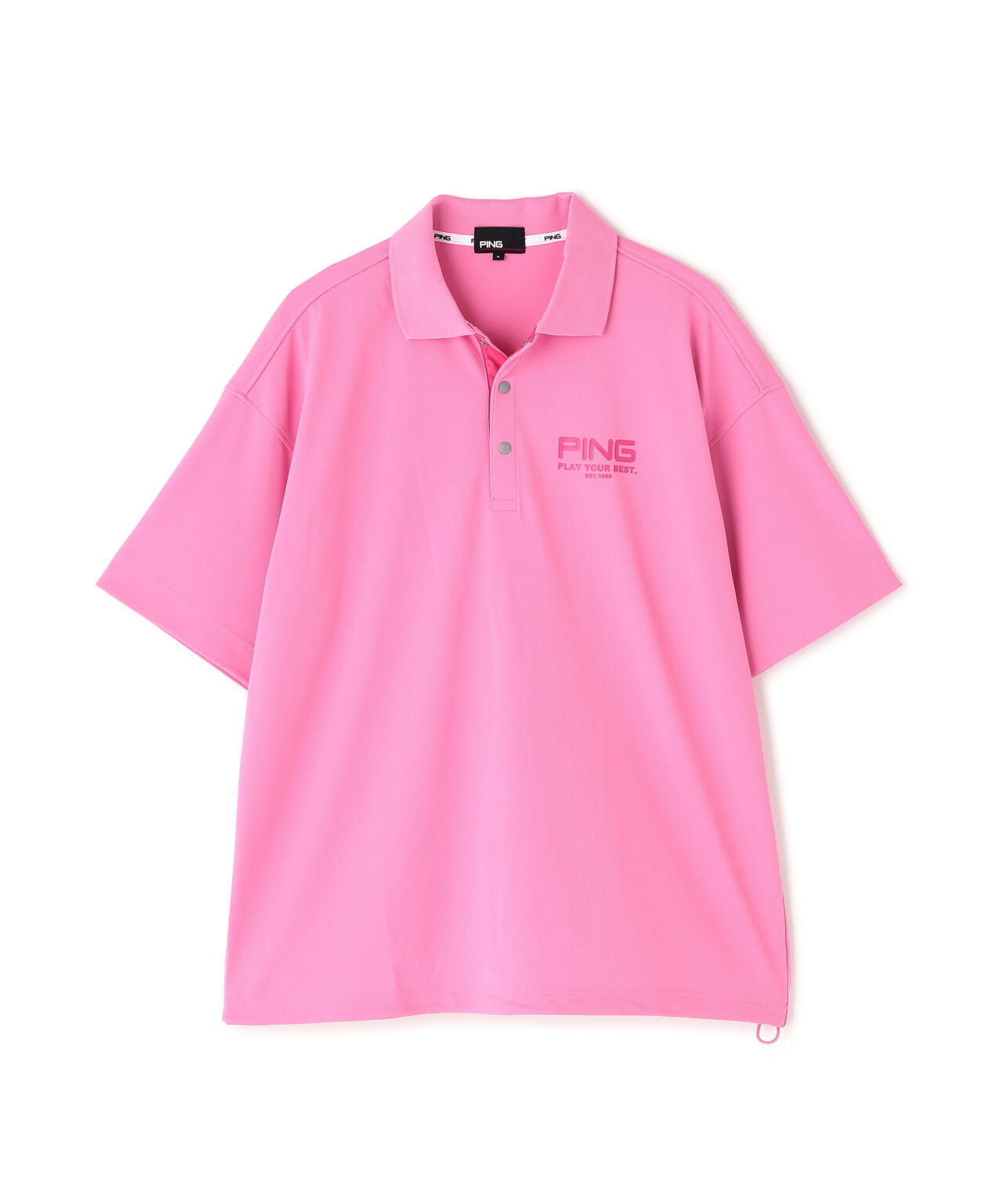 【PING APPAREL】クイックドライUV半袖カノコオーバーポロシャツ ＜PERFORMANCE＞ (MENS)