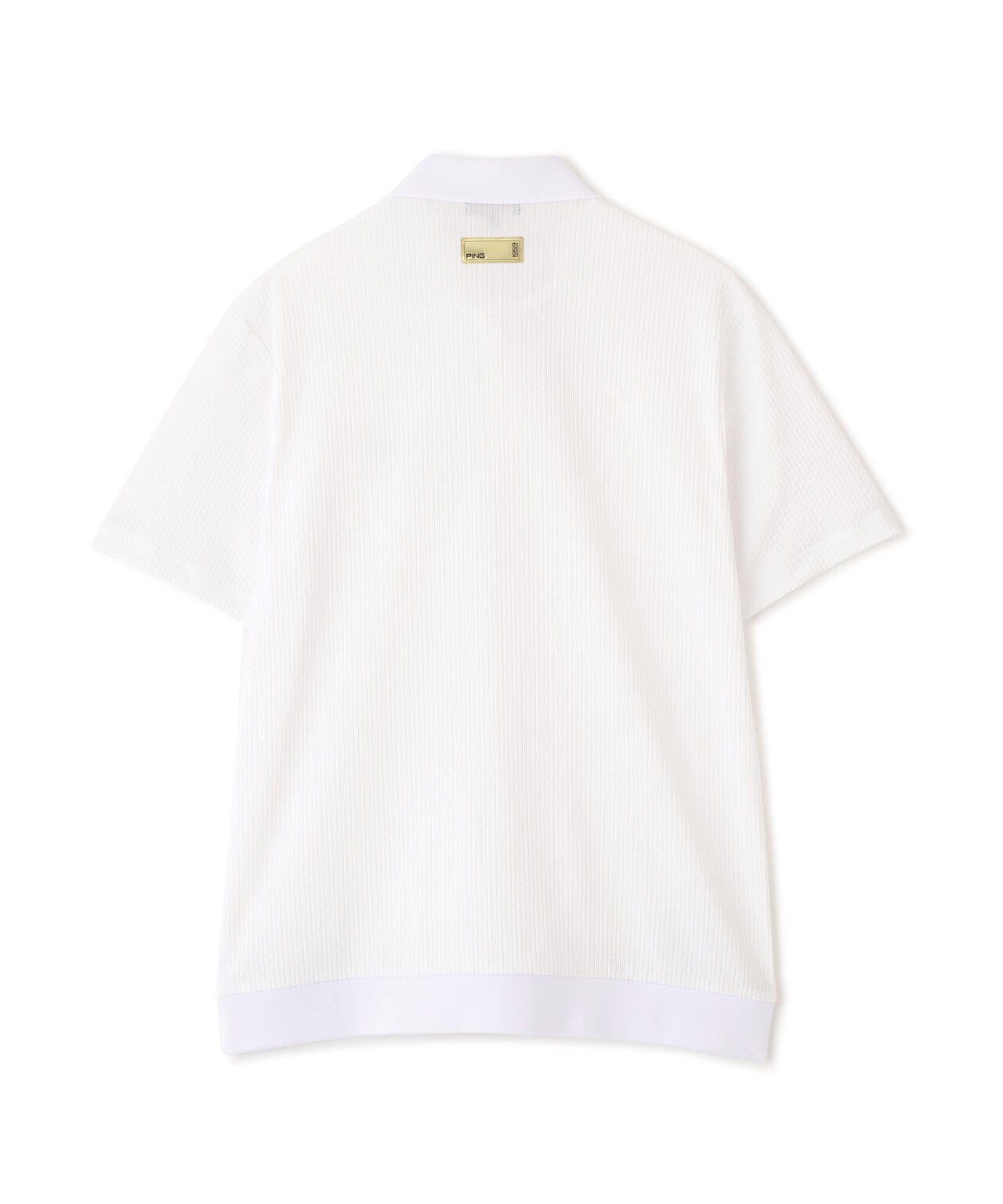 【PING APPAREL】PEサッカー半袖ポロシャツ ＜GOLD＞ (MENS)