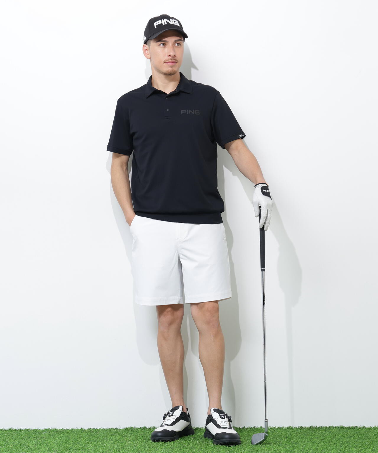 【PING APPAREL】PING SUPER SHELTER05タックアウト半袖カノコポロシャツ＜PERFORMANCE＞(MENS)