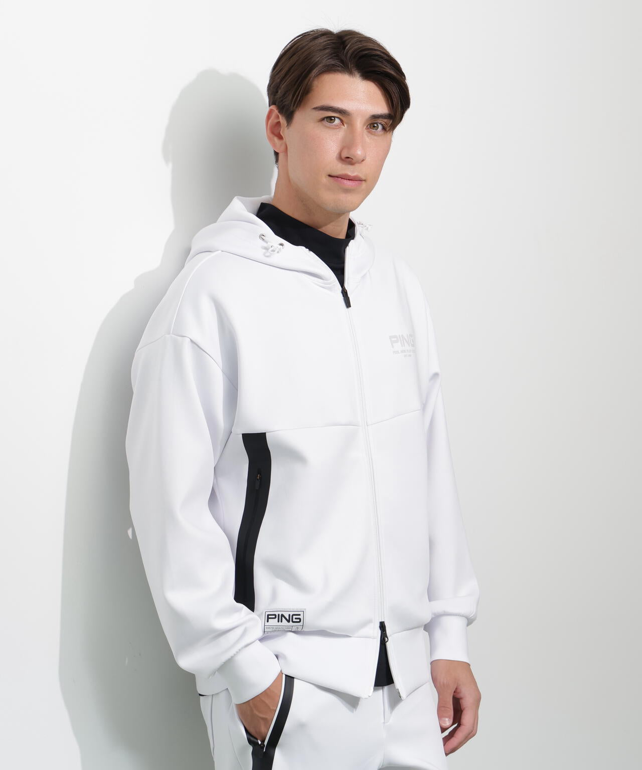 【PING APPAREL】ダンボールニットフルジップフーディー ＜GOLD＞ (MENS)