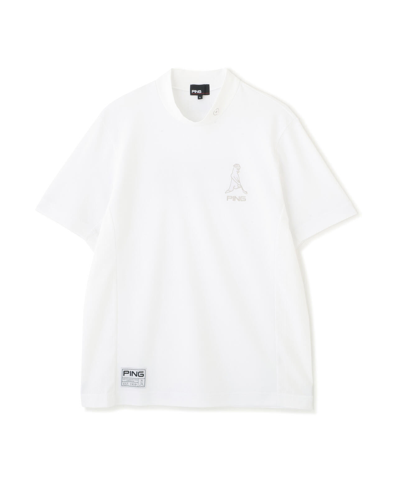 【PING APPAREL】レイブロック半袖ハイネックカットソー ＜GOLD＞ (MENS)