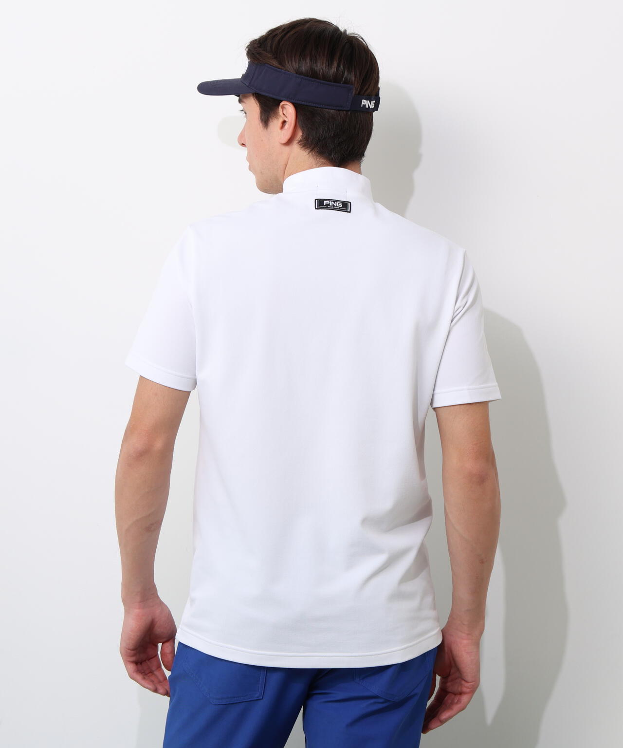 【PING APPAREL】アップリケ半袖ハイネックシャツ ＜NATIVE＞ (MENS)