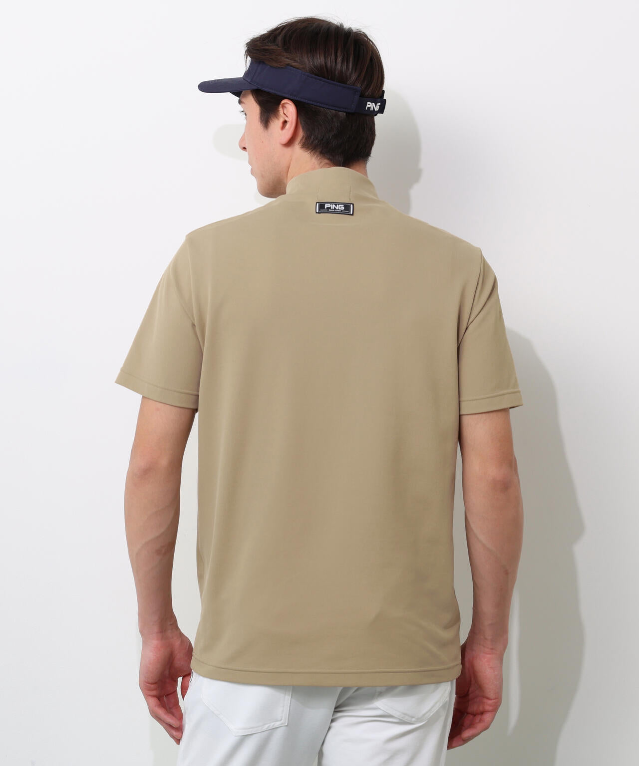 【PING APPAREL】アップリケ半袖ハイネックシャツ ＜NATIVE＞ (MENS)
