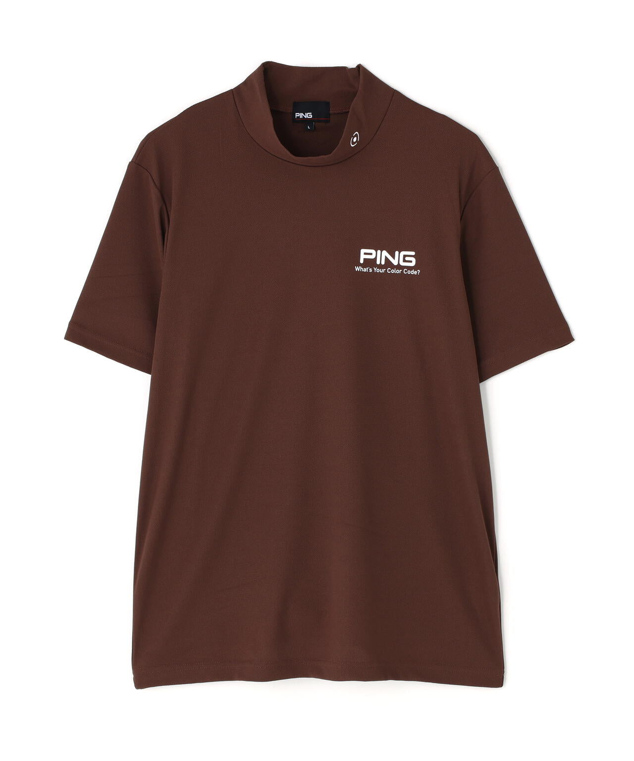 【PING APPAREL】【10カラーシリーズ】PEカノコ半袖ハイネックシャツ ＜NATIVE＞ (MENS)