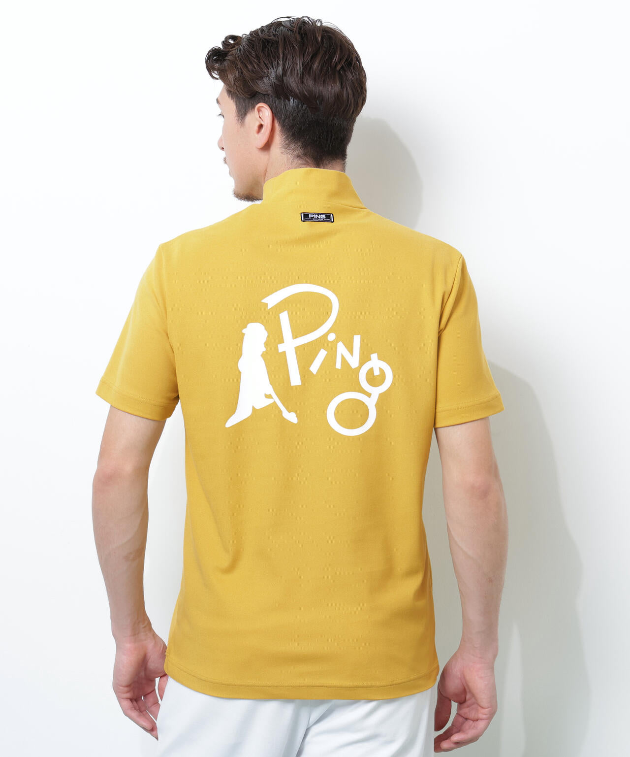 【PING APPAREL】【10カラーシリーズ】PEカノコ半袖ハイネックシャツ ＜NATIVE＞ (MENS)