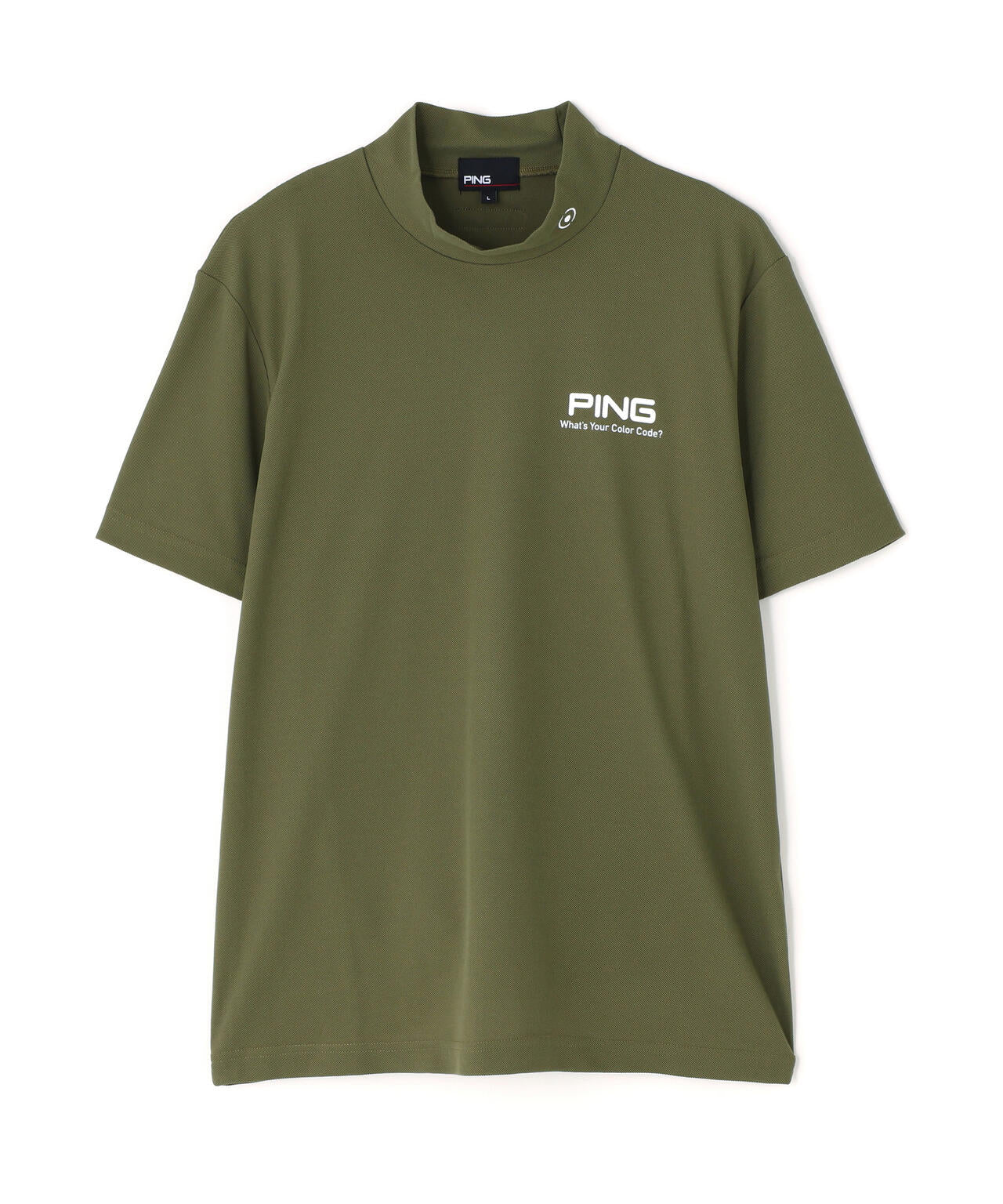 【PING APPAREL】【10カラーシリーズ】PEカノコ半袖ハイネックシャツ ＜NATIVE＞ (MENS)