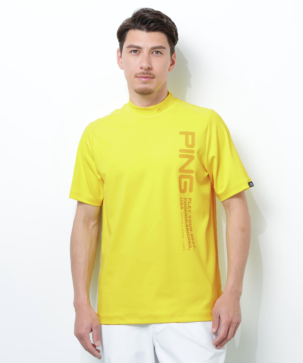 【PING APPAREL】テラカノコ半袖ハイネックシャツ ＜PERFORMANCE＞ (MENS)
