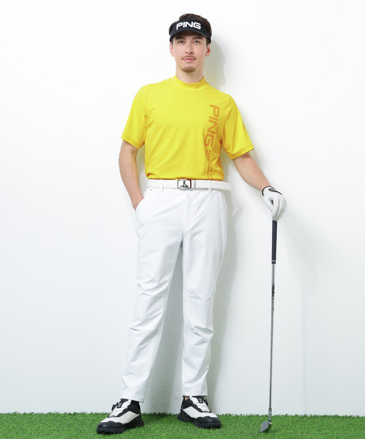 【PING APPAREL】テラカノコ半袖ハイネックシャツ ＜PERFORMANCE＞ (MENS)