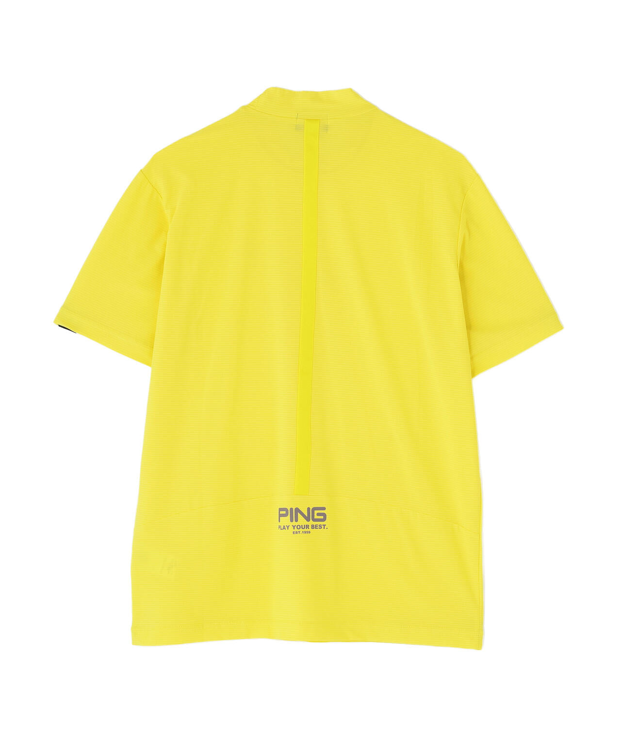 【PING APPAREL】シングルメッシュ レイブロック半袖ハイネックシャツ ＜PERFORMANCE＞ (MENS)