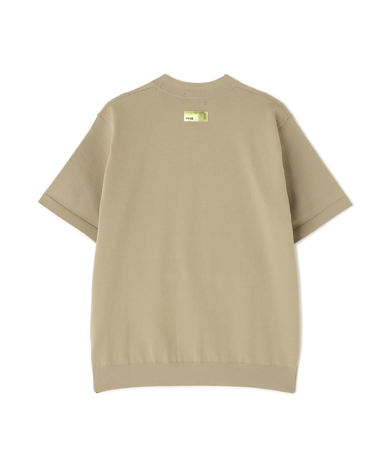 【PING APPAREL】Mr.PING 半袖ハイネックニットプルオーバー ＜GOLD＞ (MENS)