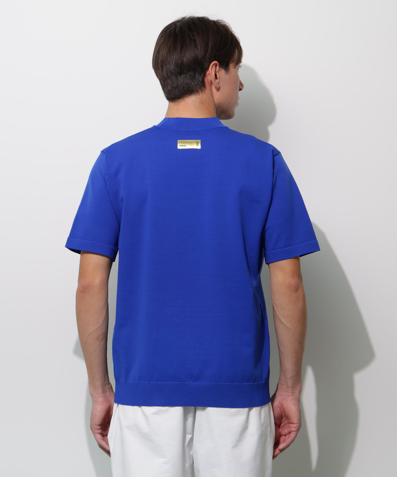 【PING APPAREL】Mr.PING 半袖ハイネックニットプルオーバー ＜GOLD＞ (MENS)