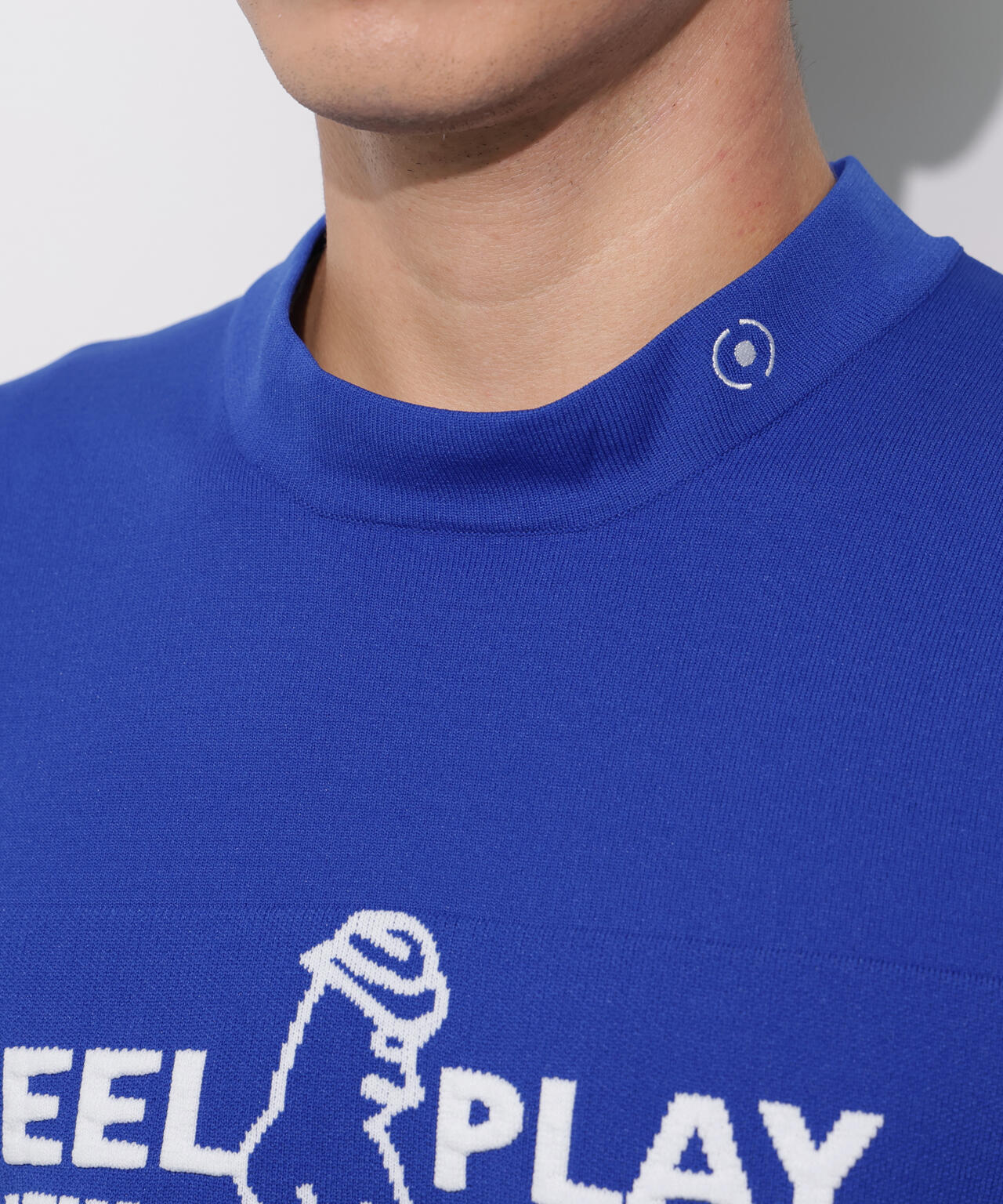 【PING APPAREL】Mr.PING 半袖ハイネックニットプルオーバー ＜GOLD＞ (MENS)