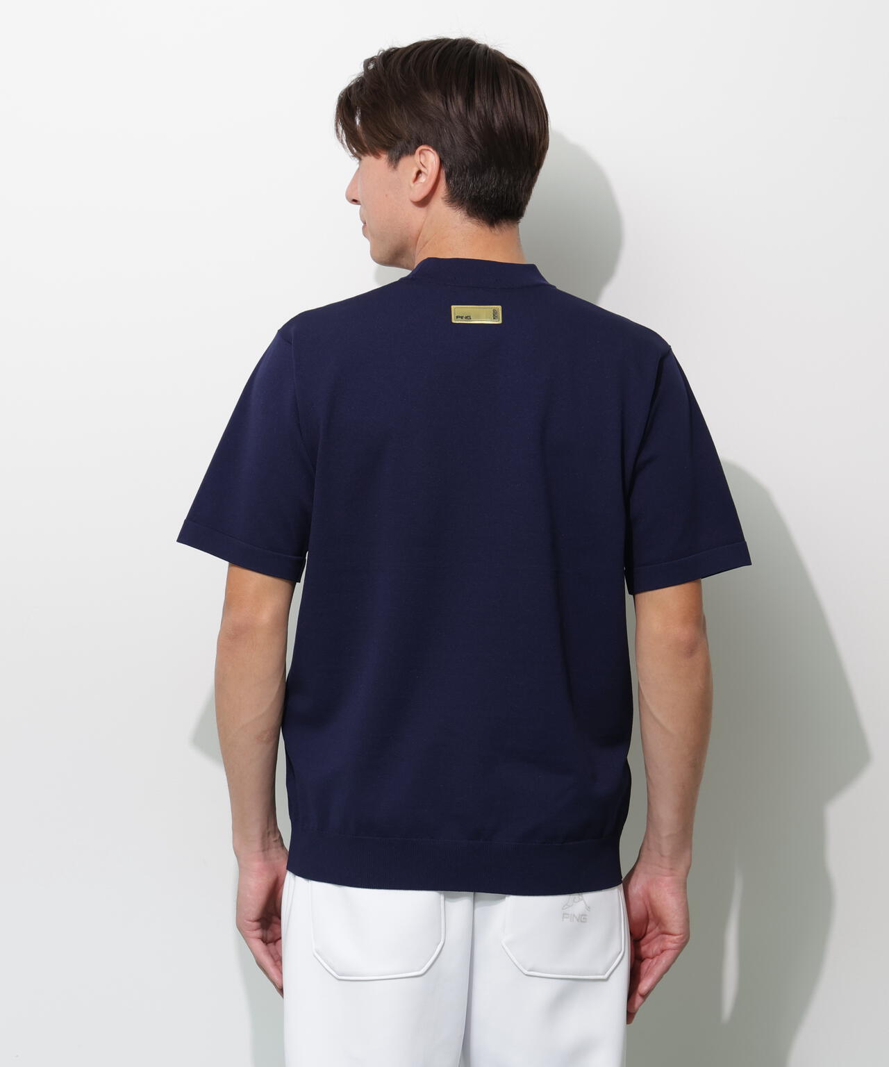 【PING APPAREL】Mr.PING 半袖ハイネックニットプルオーバー ＜GOLD＞ (MENS)