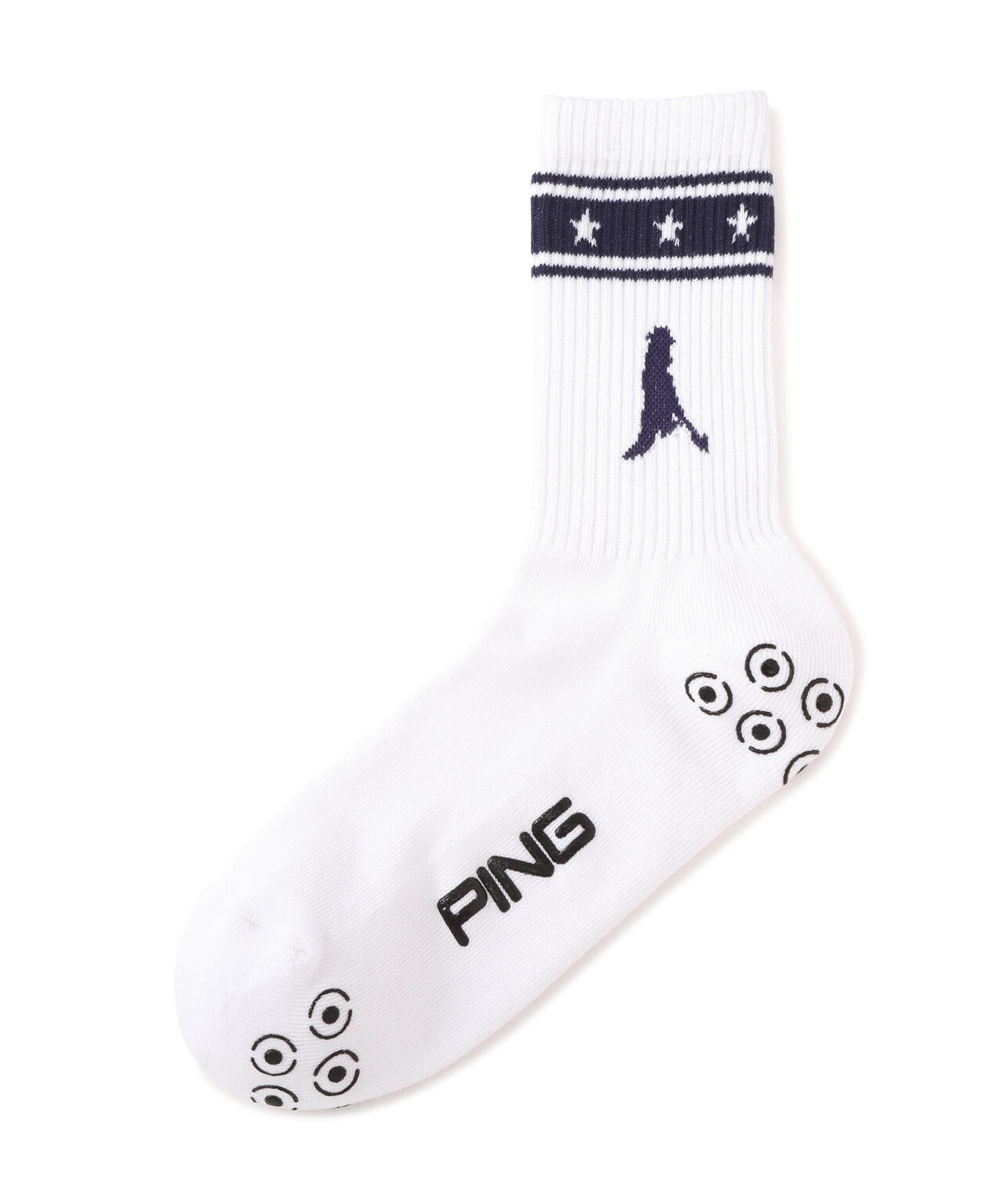 【PING APPAREL】Mr.PINGラインデザインミドルソックス ＜NATIVE＞ (MENS)