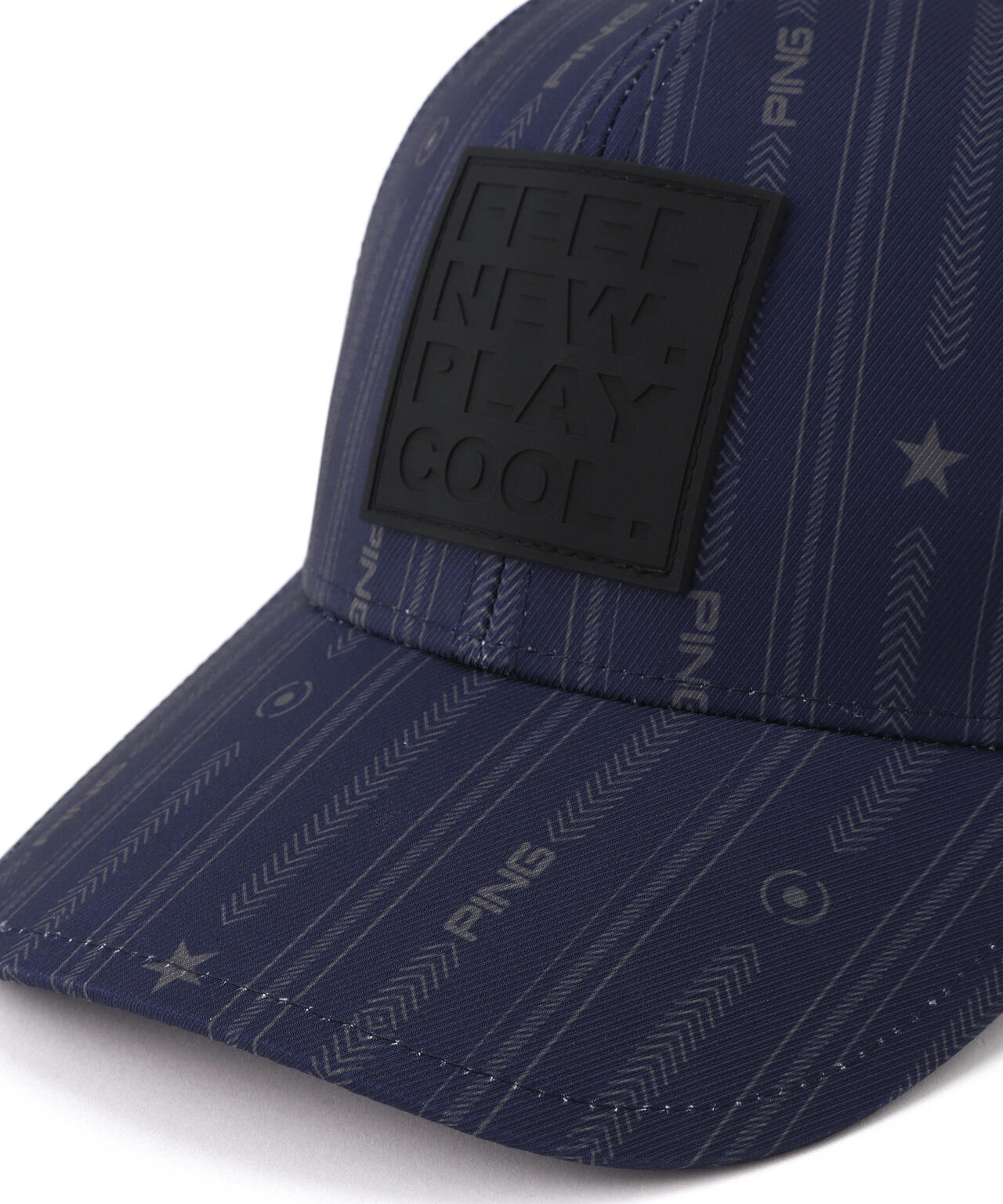 【PING APPAREL】ストライプ総柄プリントキャップ ＜NATIVE＞(UNISEX)