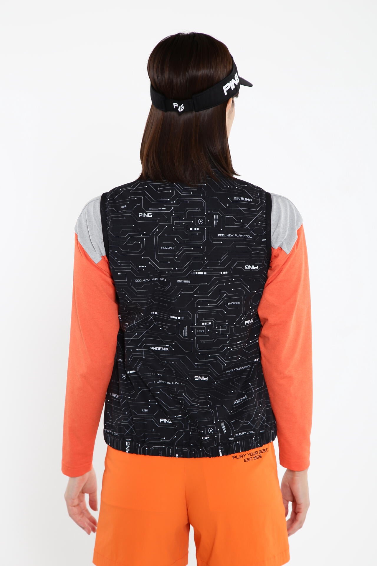 【PING APPAREL】【プルオーバー+ベスト】リップストップ ツインブルゾン ＜PERFORMANCE＞ (LADIES)