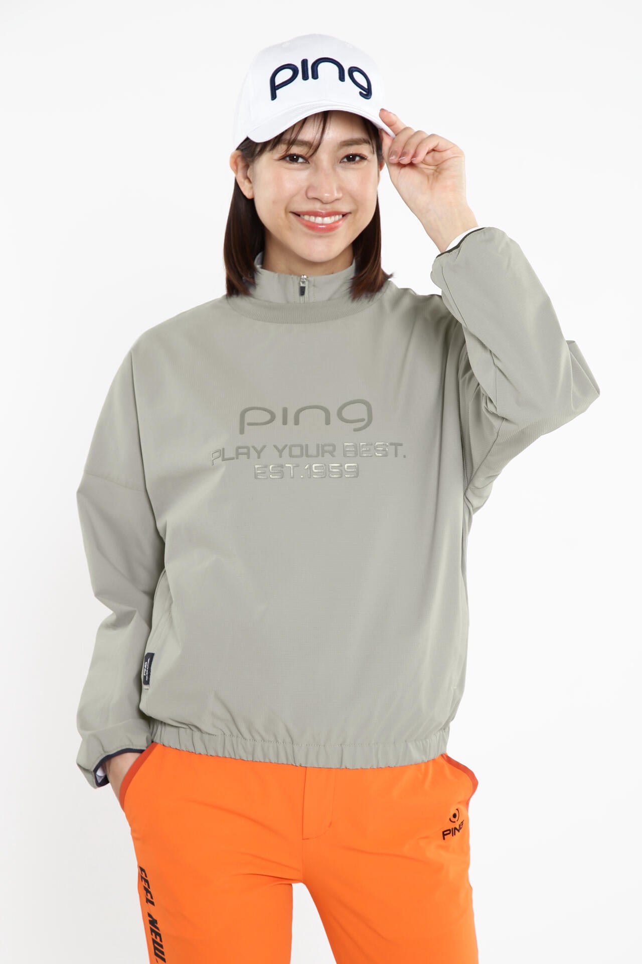 【PING APPAREL】【プルオーバー+ベスト】リップストップ ツインブルゾン ＜PERFORMANCE＞ (LADIES)