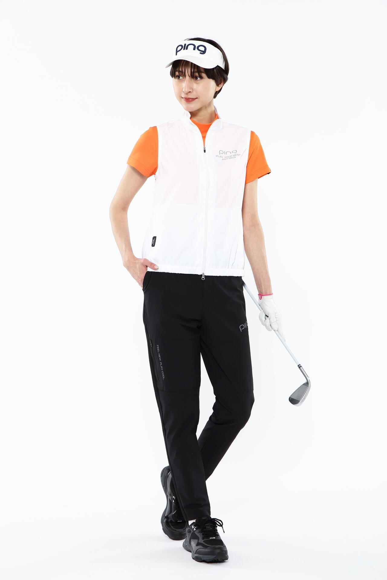 【PING APPAREL】【プルオーバー+ベスト】リップストップ ツインブルゾン ＜PERFORMANCE＞ (LADIES)