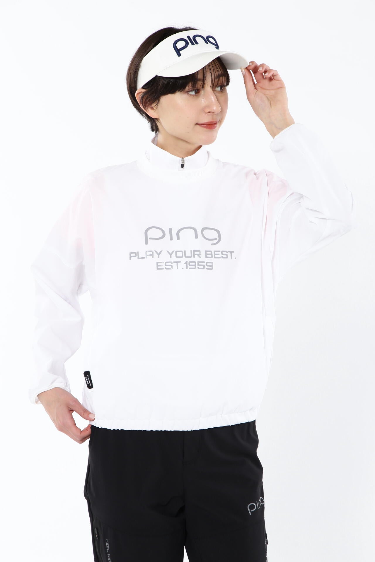 【PING APPAREL】【プルオーバー+ベスト】リップストップ ツインブルゾン ＜PERFORMANCE＞ (LADIES)