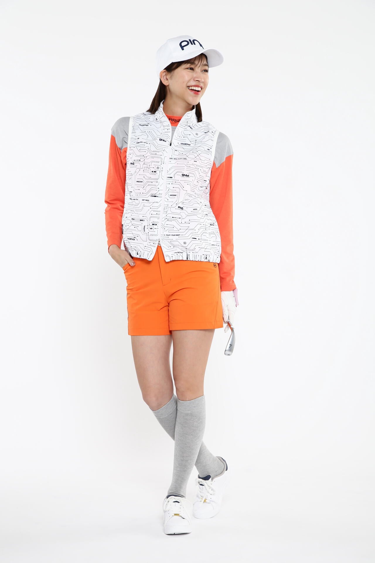 【PING APPAREL】【プルオーバー+ベスト】リップストップ ツインブルゾン ＜PERFORMANCE＞ (LADIES)
