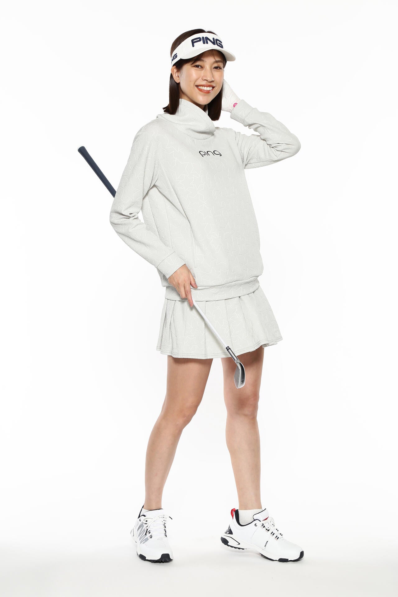 【PING APPAREL】全方向ストレッチ 3Dエンボスジャージースカート ＜LADIES LINE＞ (LADIES)