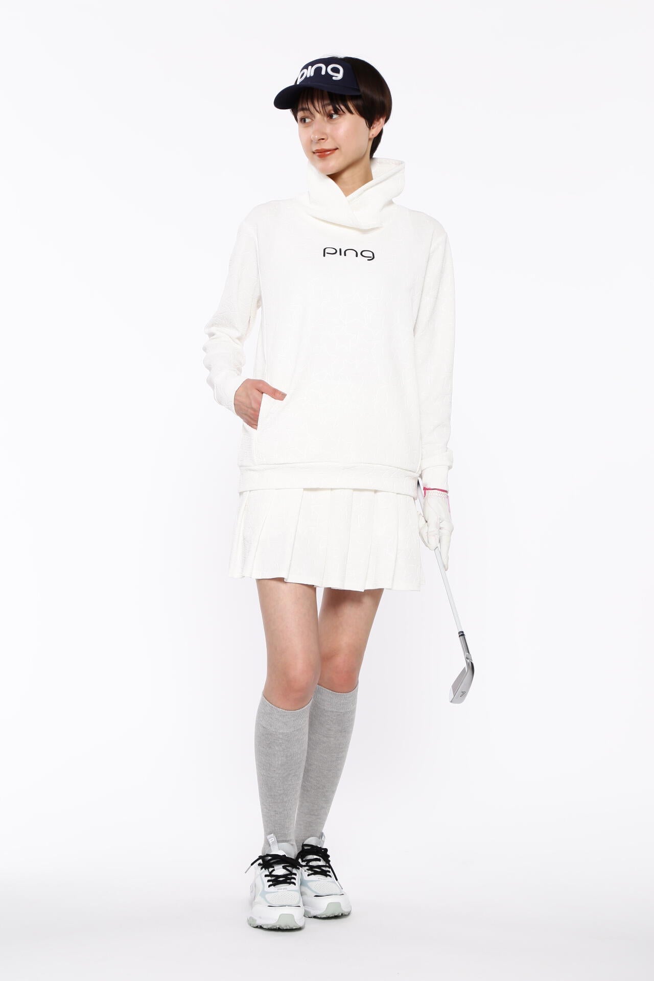 【PING APPAREL】全方向ストレッチ 3Dエンボスジャージースカート ＜LADIES LINE＞ (LADIES)