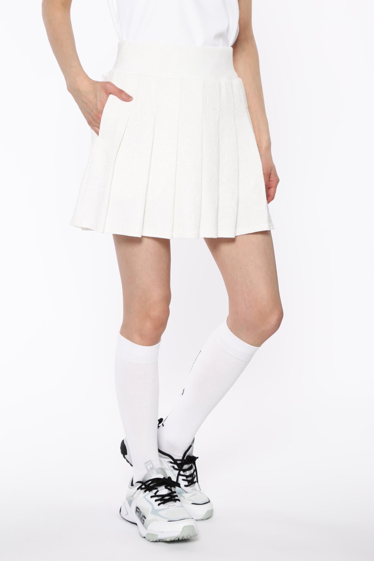 【PING APPAREL】全方向ストレッチ 3Dエンボスジャージースカート ＜LADIES LINE＞ (LADIES)