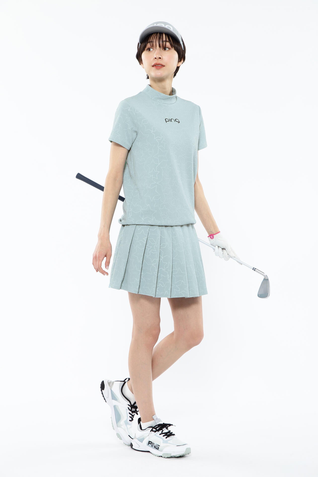 【PING APPAREL】全方向ストレッチ 3Dエンボスジャージースカート ＜LADIES LINE＞ (LADIES)