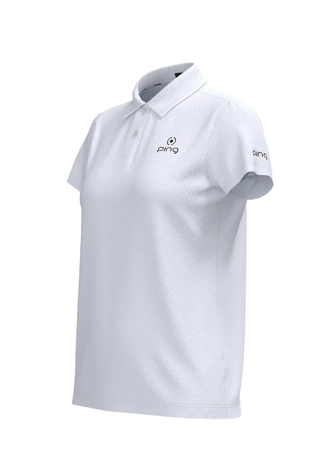 【PING APPAREL】オニカノコストレッチジャカード半袖ポロシャツ ＜PRODUCT ADDITION＞ (LADIES)