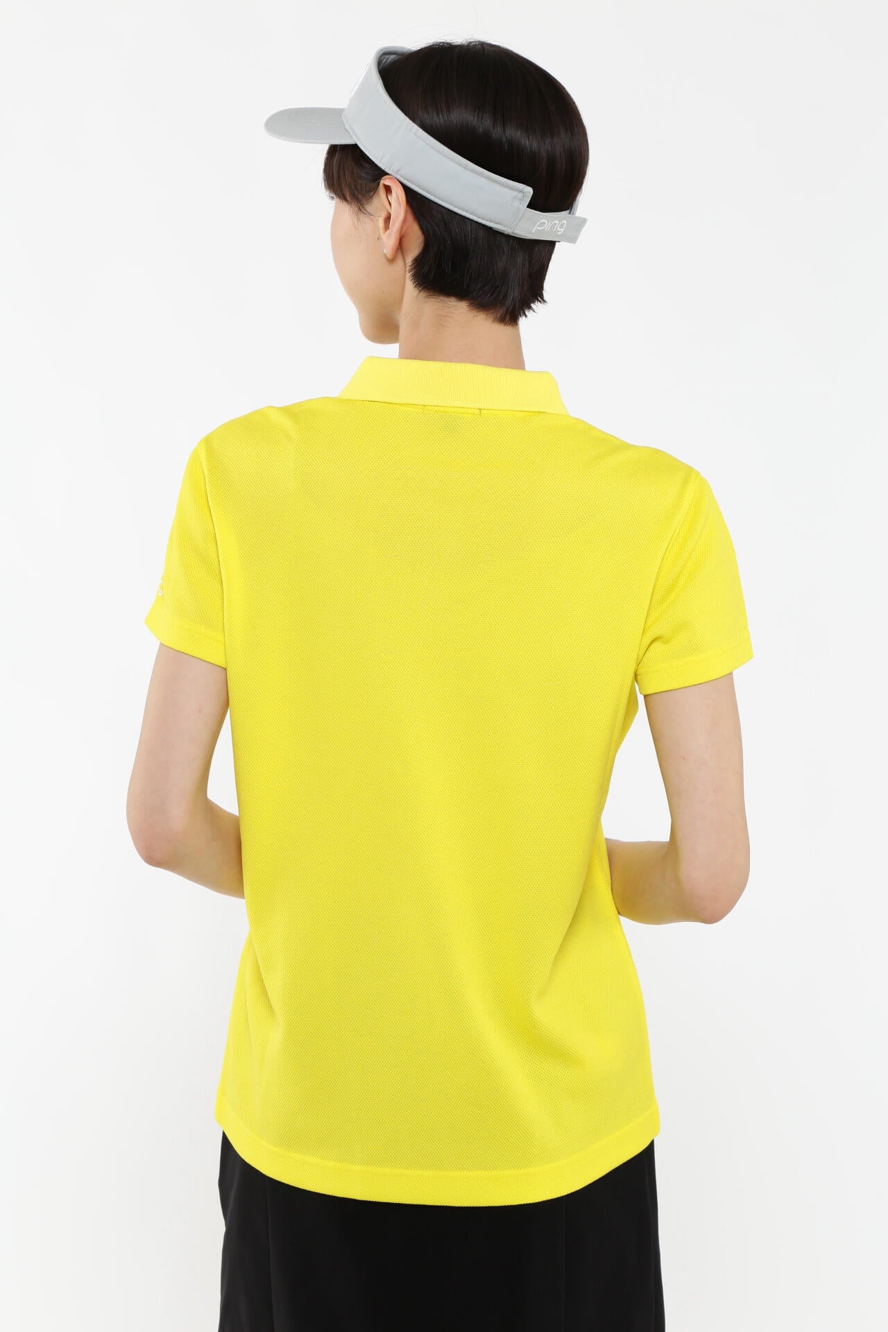 【PING APPAREL】オニカノコストレッチジャカード半袖ポロシャツ ＜PRODUCT ADDITION＞ (LADIES)