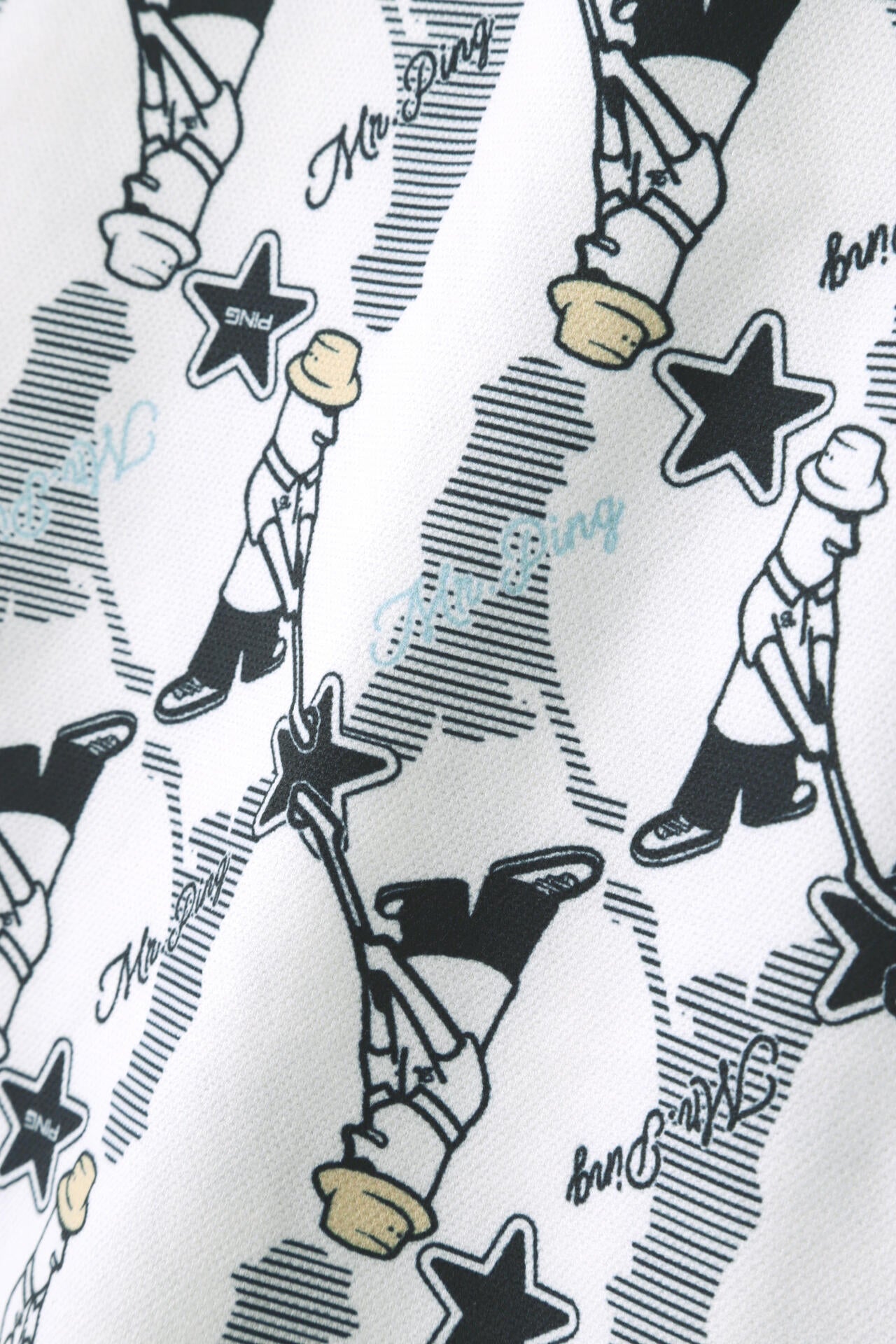 【PING APPAREL】Mr.PING総柄プリント半袖ポロシャツ ＜NATIVE＞ (LADIES)