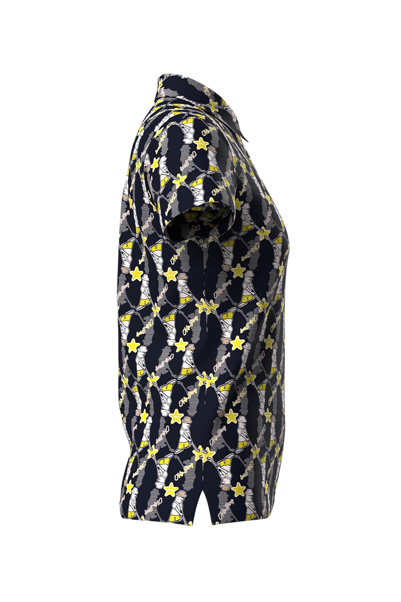 【PING APPAREL】Mr.PING総柄プリント半袖ポロシャツ ＜NATIVE＞ (LADIES)