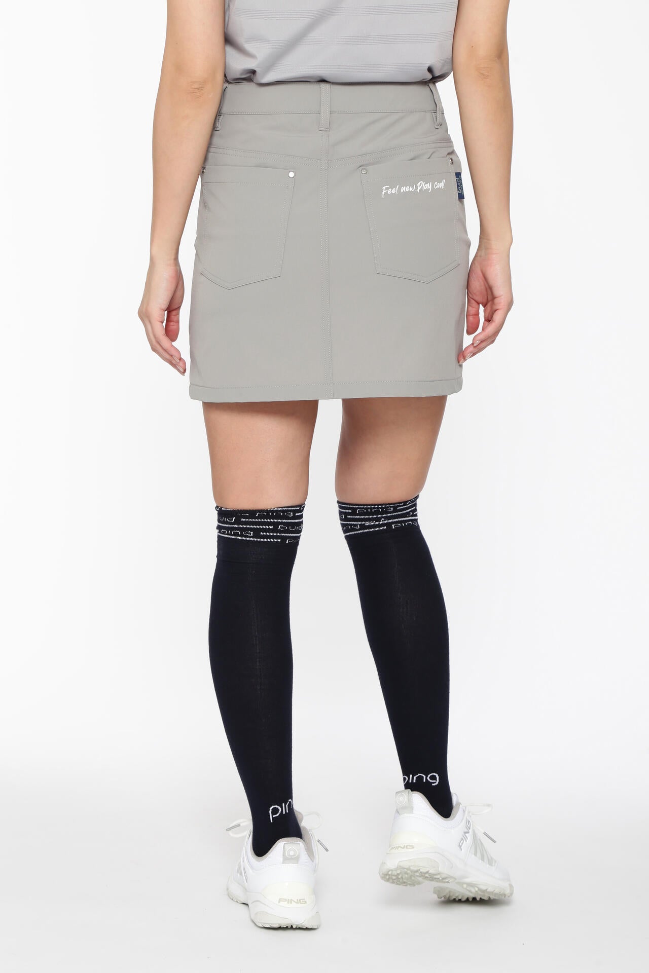 【PING APPAREL】全方向ストレッチ二重織台形スカート ＜LADIES LINE＞＜NATIVE＞ (LADIES)