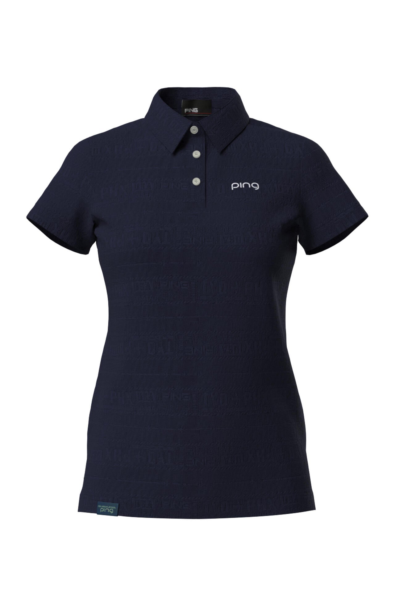 【PING APPAREL】チケット柄ジャガード半袖ポロシャツ ＜LADIES LINE＞＜NATIVE＞ (LADIES)