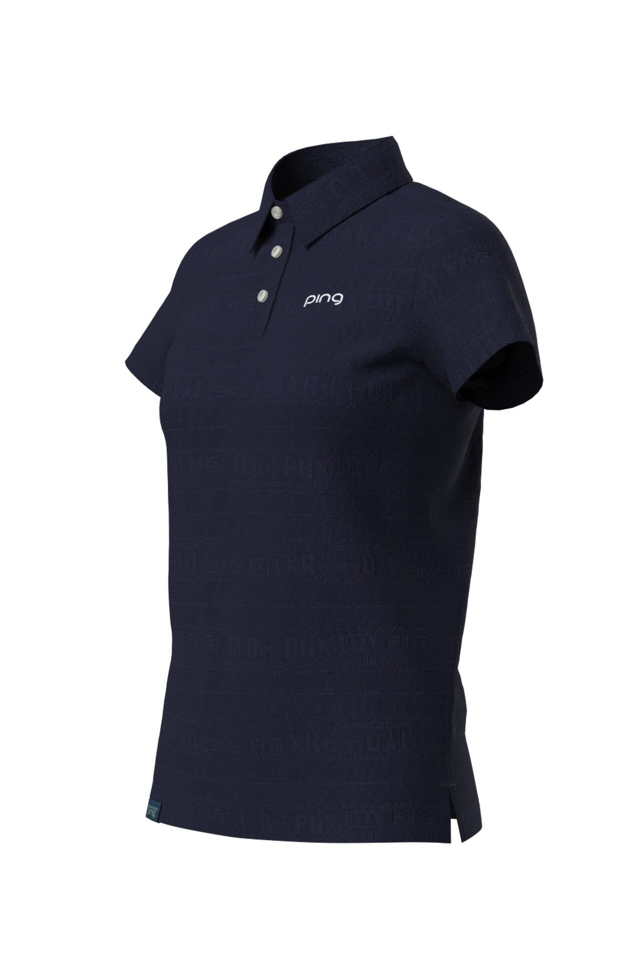 【PING APPAREL】チケット柄ジャガード半袖ポロシャツ ＜LADIES LINE＞＜NATIVE＞ (LADIES)