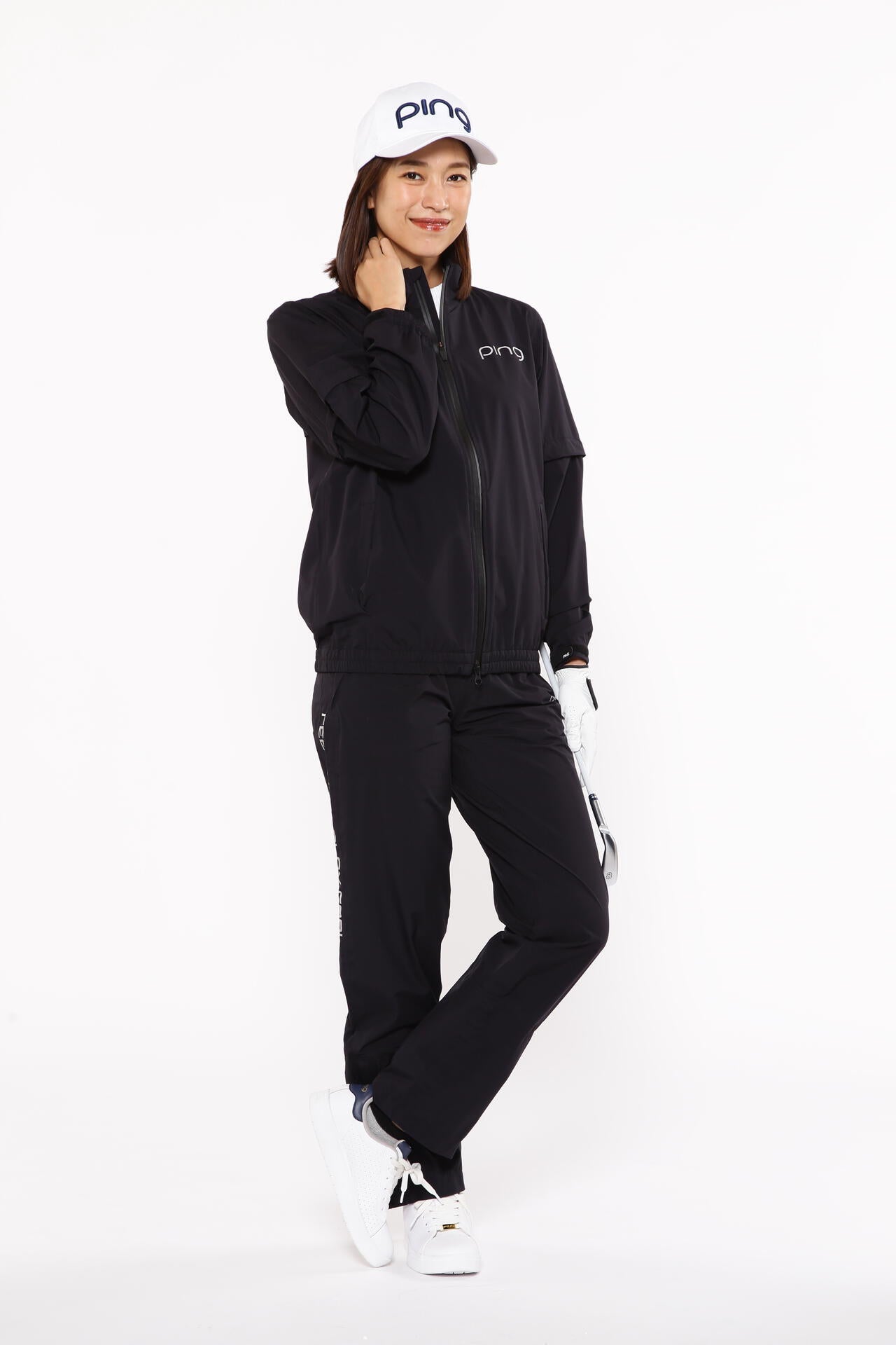 【PING APPAREL】ダーミザクスレインウェアトップ&ボトムセット ＜GOLD＞ (LADIES)