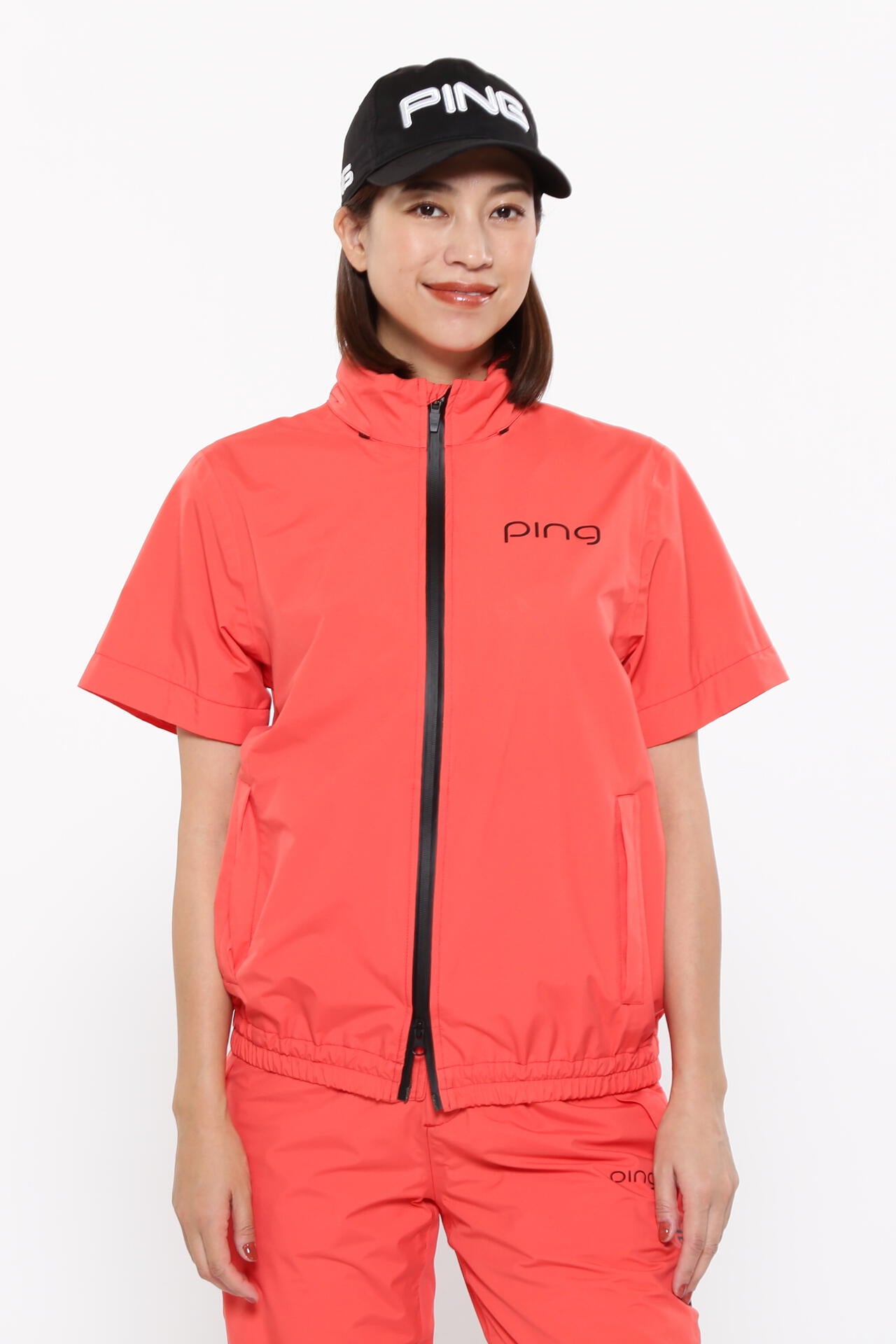 【PING APPAREL】ダーミザクスレインウェアトップ&ボトムセット ＜GOLD＞ (LADIES)