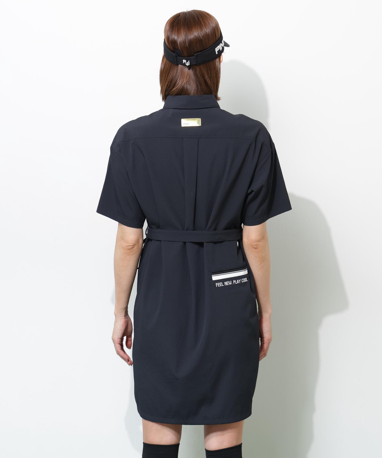 【PING APPAREL】全方向ストレッチサッカーワンピース ＜GOLD＞ (LADIES)
