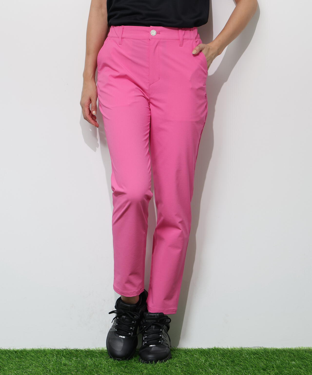 【PING APPAREL】全方向ストレッチドライタッチリップストップパンツ ＜GOLD＞ (LADIES)