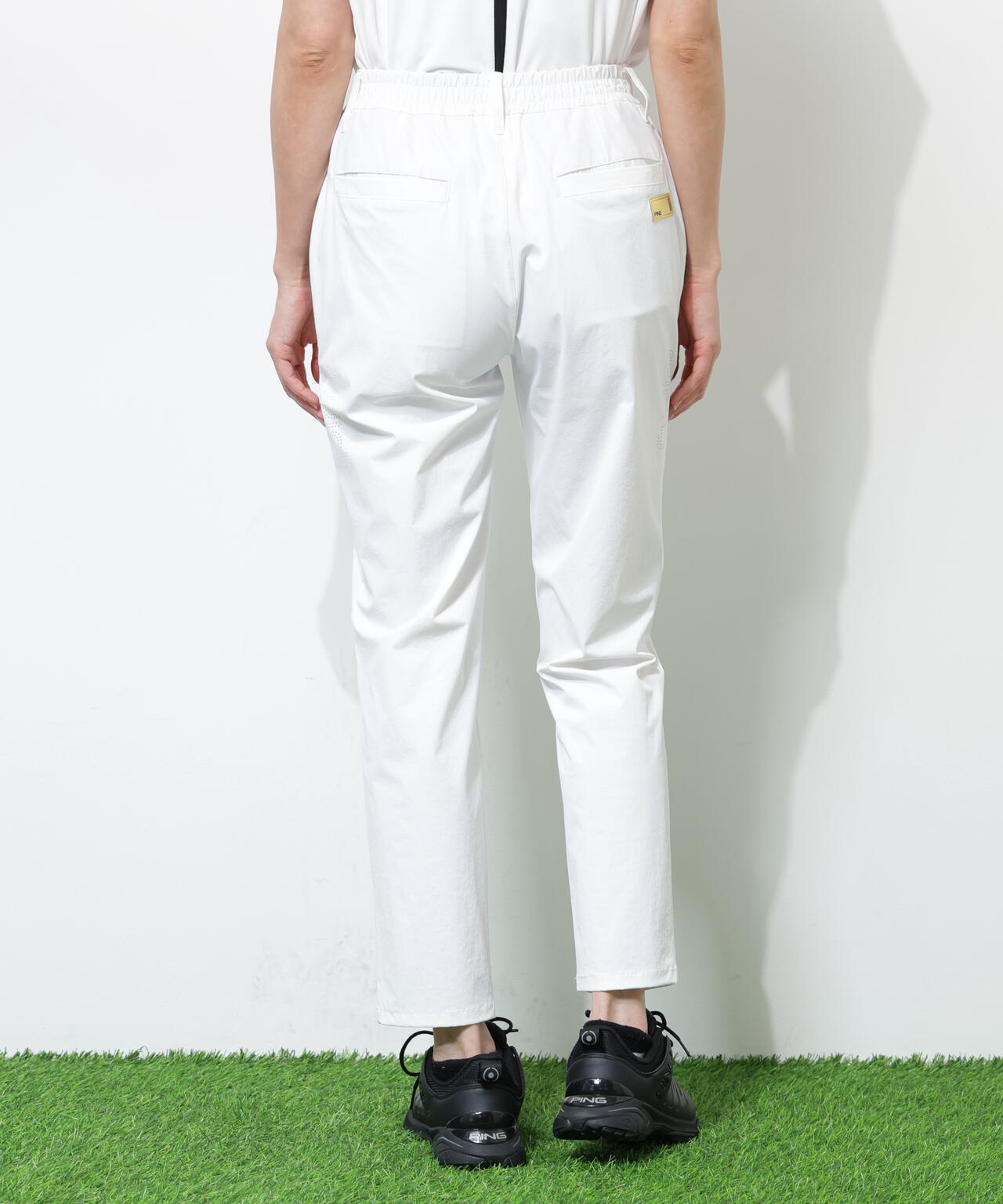 【PING APPAREL】ストレッチ冷感テーパードパンツ ＜GOLD＞ (LADIES)