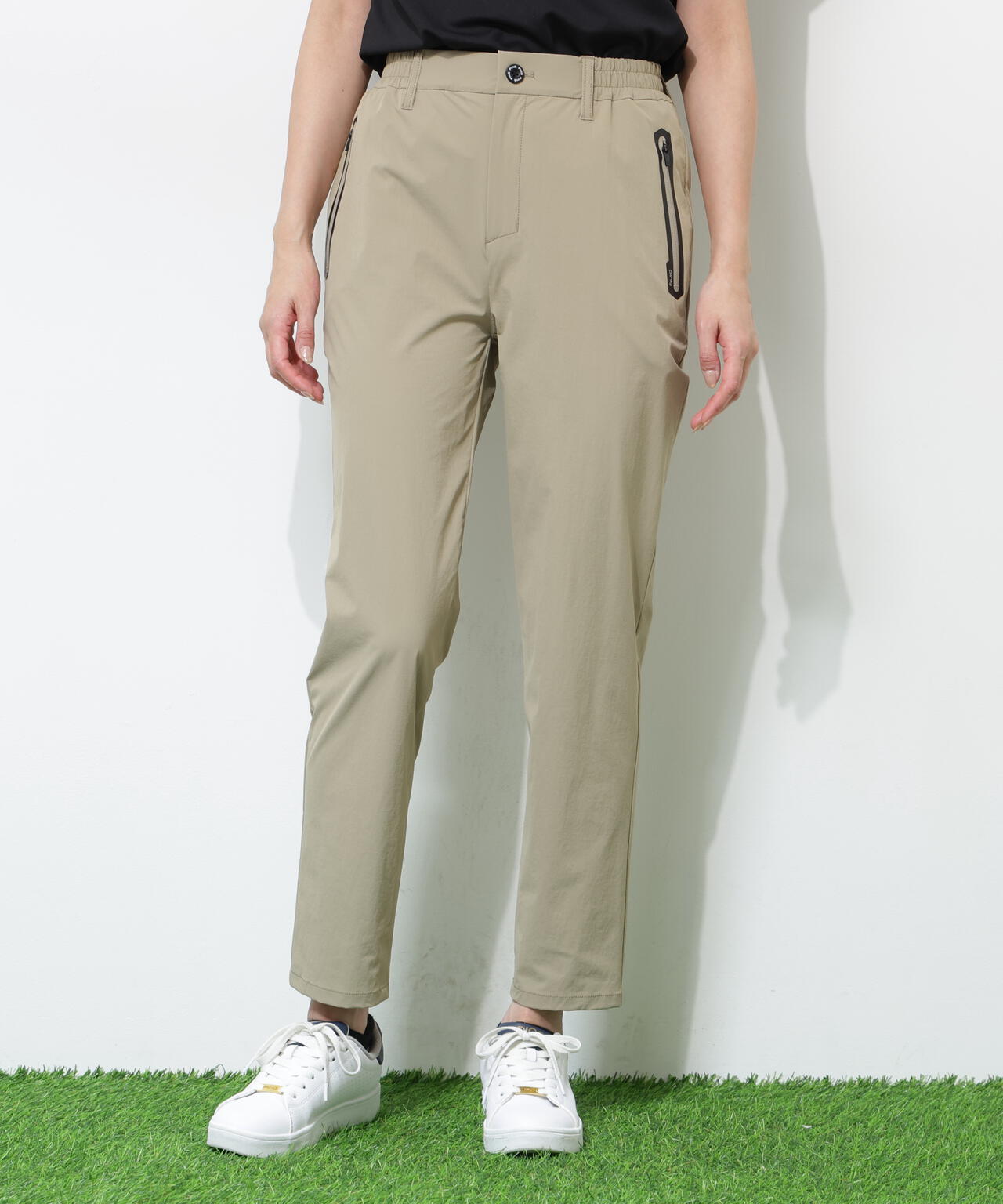 【PING APPAREL】ストレッチ冷感テーパードパンツ ＜GOLD＞ (LADIES)