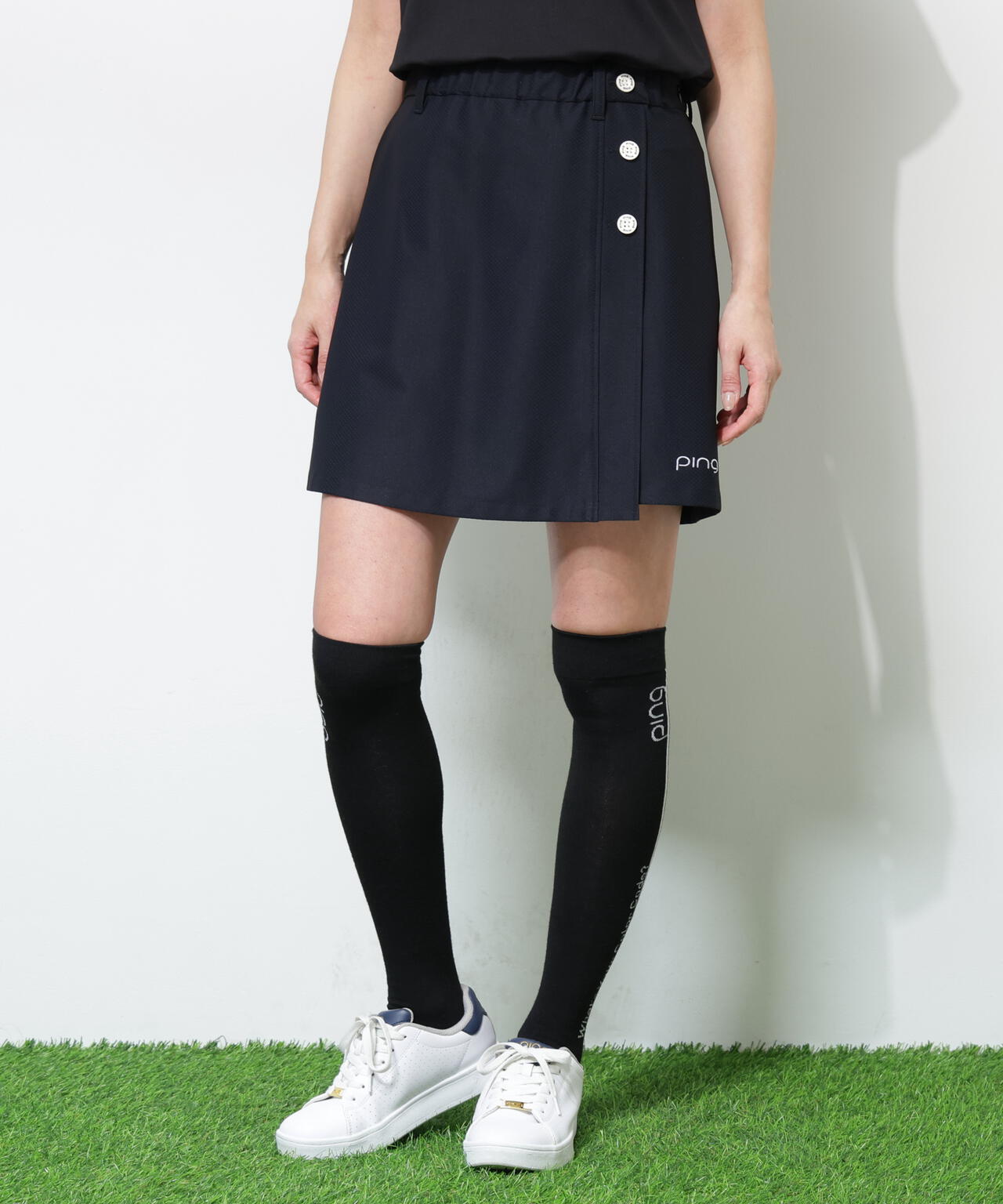 【PING APPAREL】ストレッチドビーショートパンツ ＜GOLD＞ (LADIES)