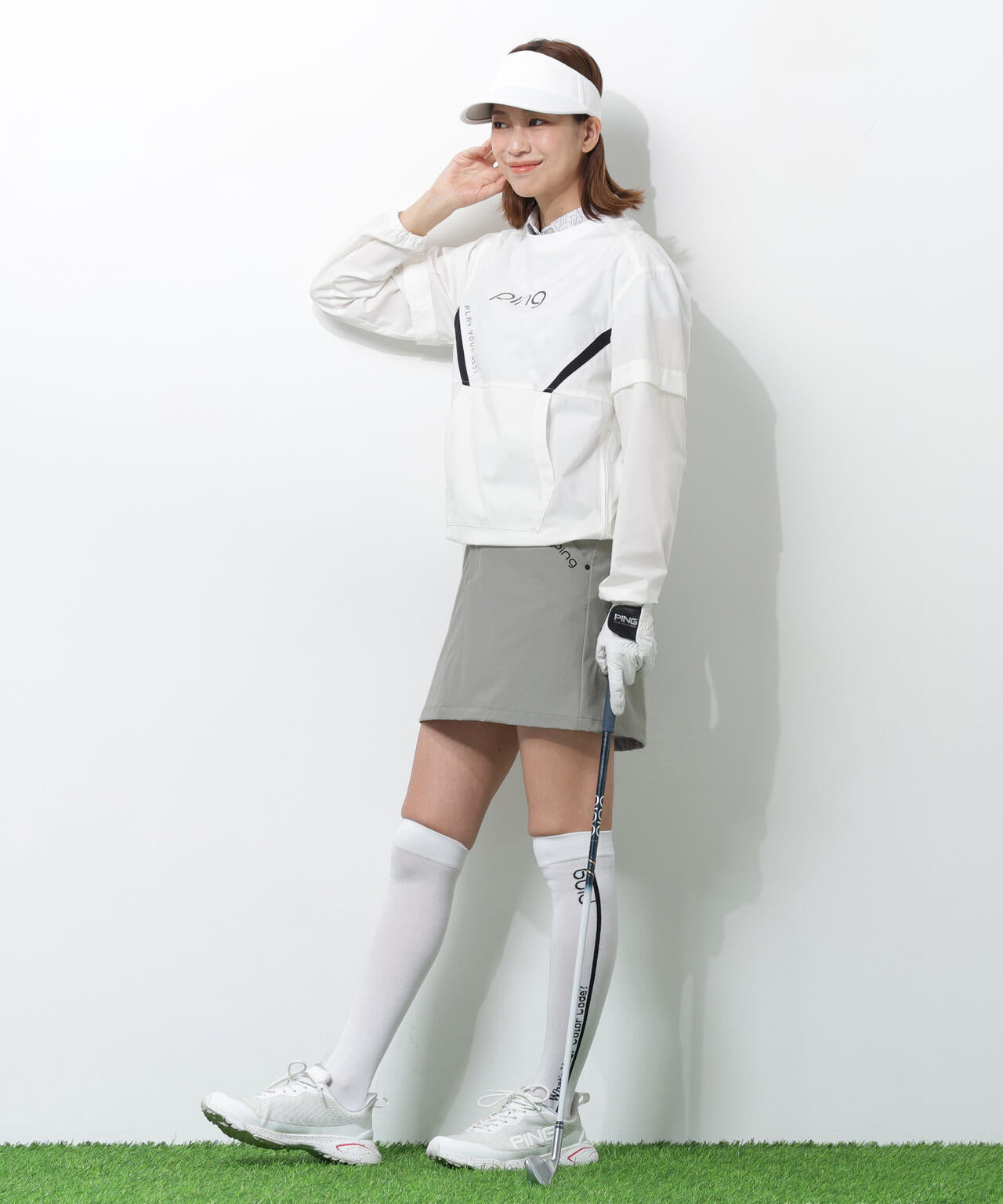 【PING APPAREL】全方向ストレッチ二重織フィット&ストレッチ台形スカート ＜PERFORMANCE＞ (LADIES)
