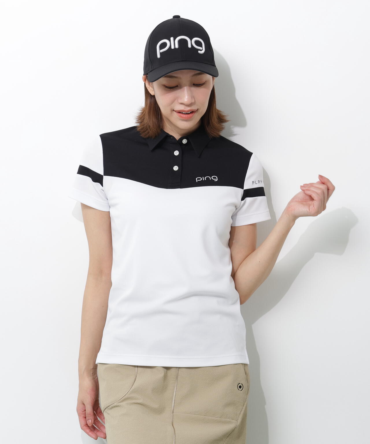 【PING APPAREL】エアロクルーカノコ半袖ポロシャツ ＜PERFORMANCE＞ (LADIES)