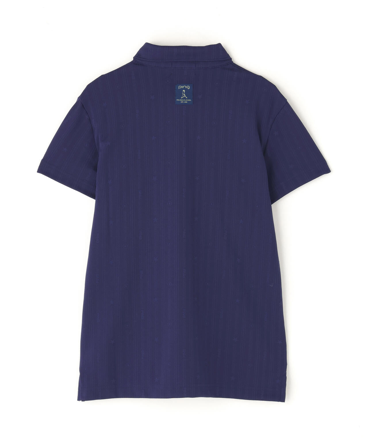 【PING APPAREL】凸凹ストライプジャガード半袖ボタンダウンシャツ ＜NATIVE＞ (LADIES)