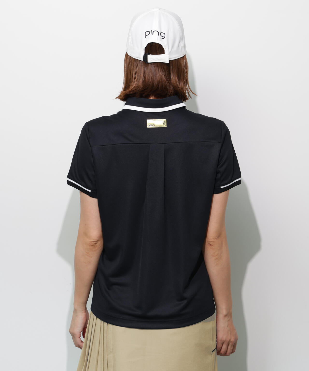 【PING APPAREL】サンベール×クールフローカノコ半袖ポロシャツ ＜GOLD＞ (LADIES)