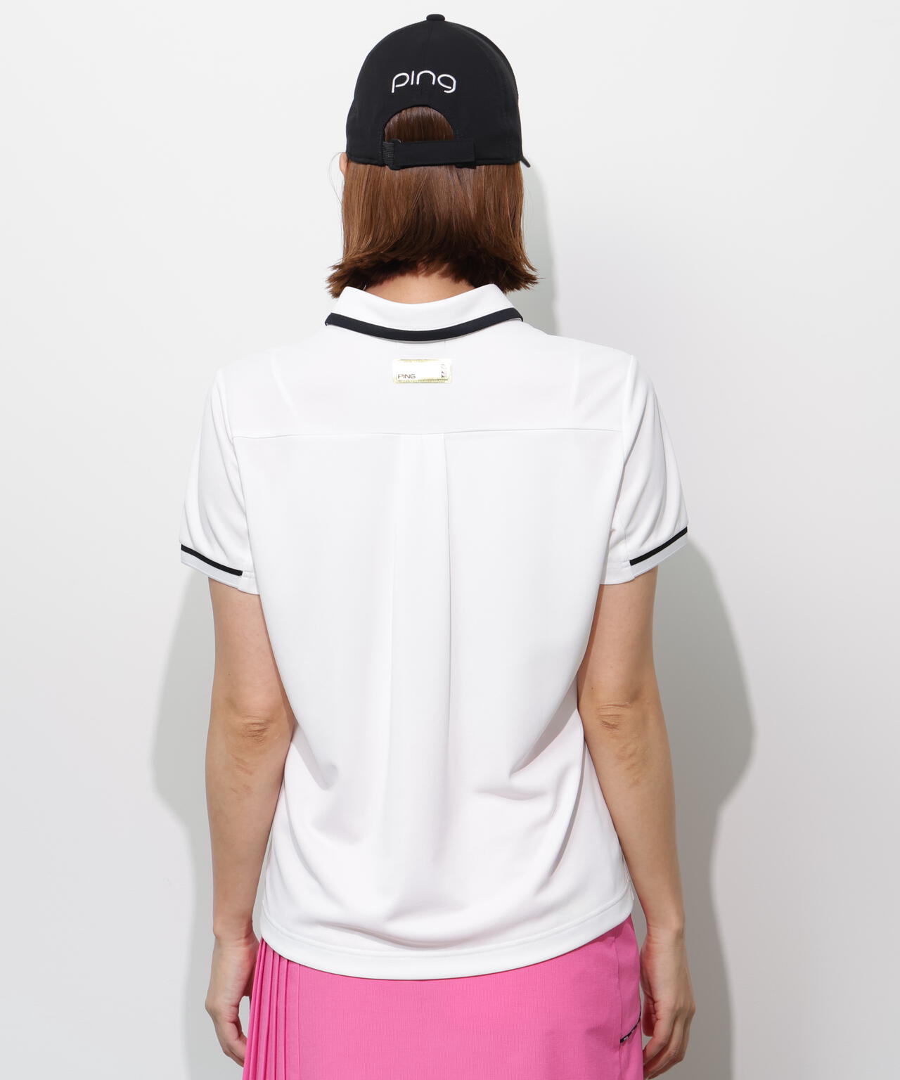 【PING APPAREL】サンベール×クールフローカノコ半袖ポロシャツ ＜GOLD＞ (LADIES)