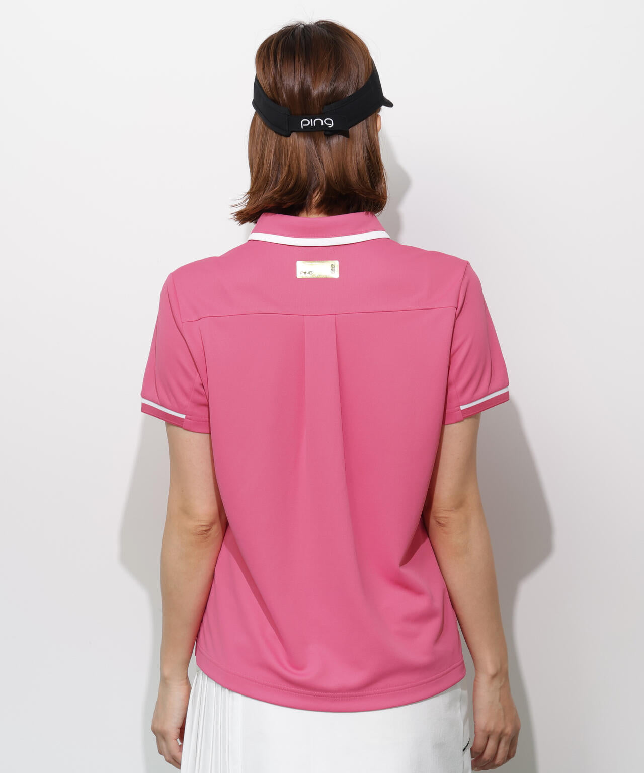 【PING APPAREL】サンベール×クールフローカノコ半袖ポロシャツ ＜GOLD＞ (LADIES)
